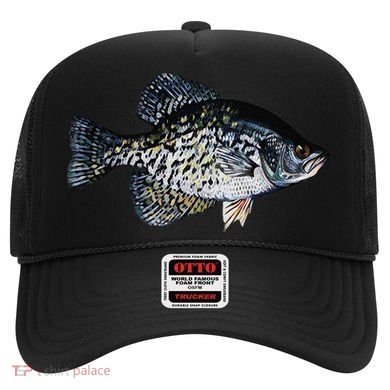 Black Crappie Fish Lucky Crappie Fishing Gift Hat