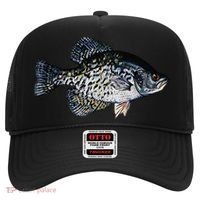 Black Crappie Fish Lucky Crappie Fishing Gift Hat thumb 0