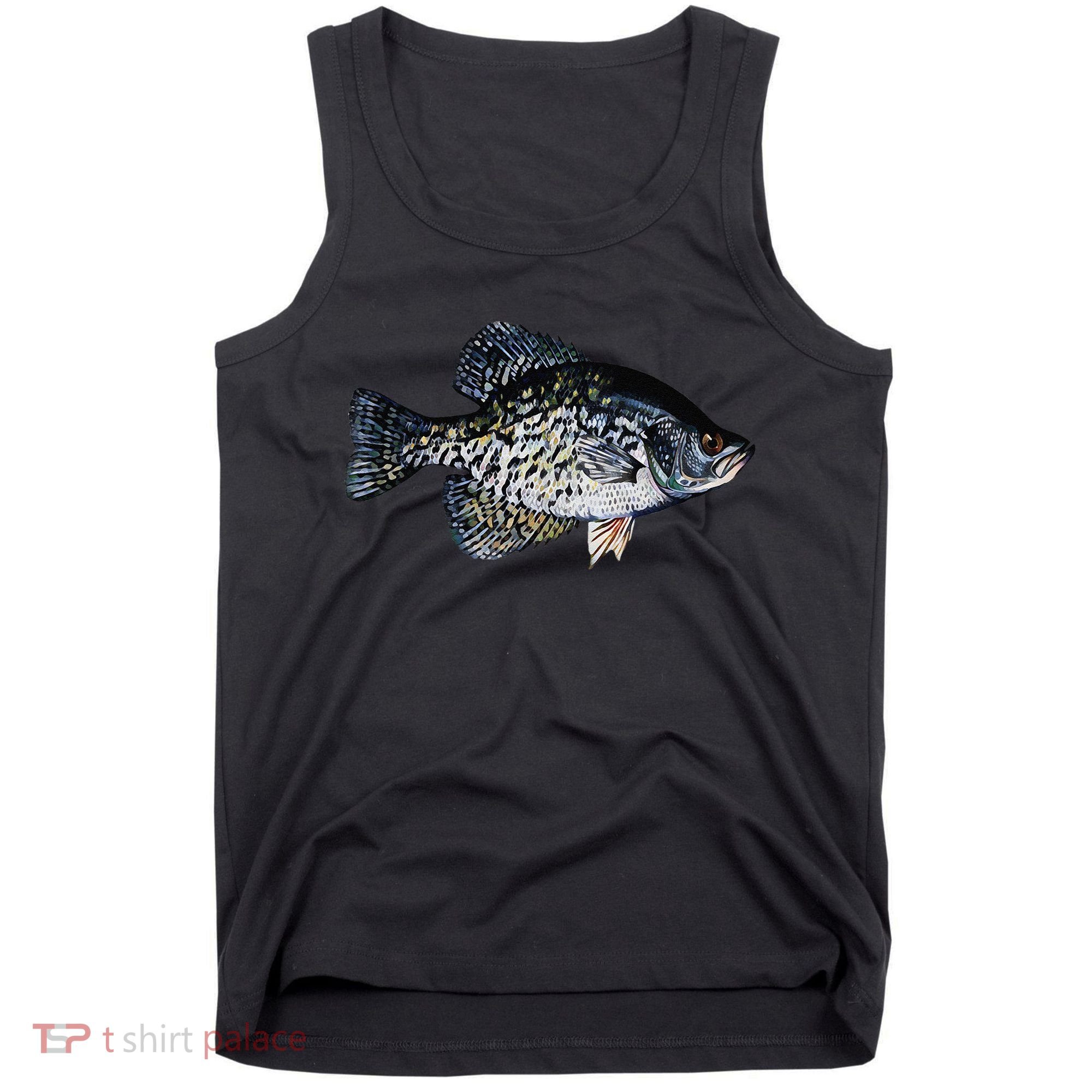 Black Crappie Fish Lucky Crappie Fishing Gift Tank Top