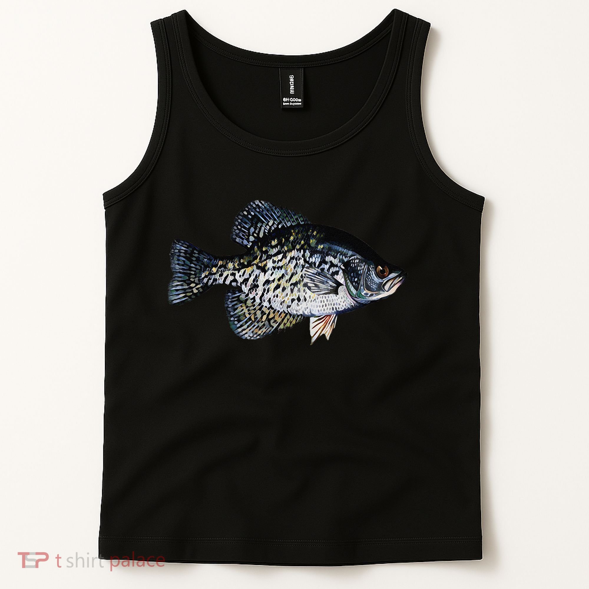 Black Crappie Fish Lucky Crappie Fishing Gift Tank Top