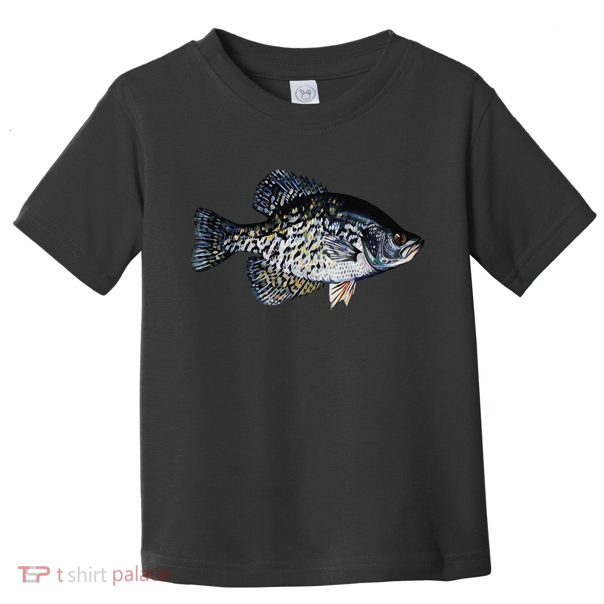 Black Crappie Fish Lucky Crappie Fishing Gift Toddler T-Shirt