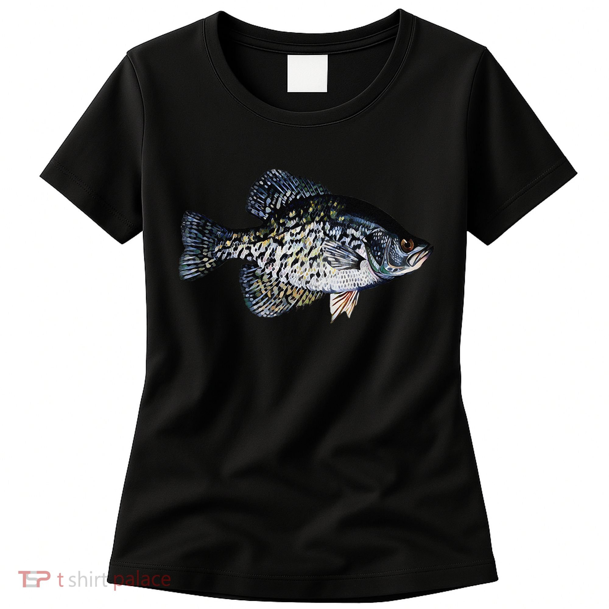 Black Crappie Fish Lucky Crappie Fishing Gift Women's T-Shirt