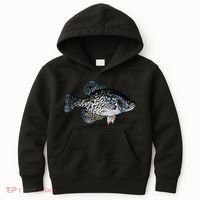 Black Crappie Fish Lucky Crappie Fishing Gift Kids Hoodie thumb 0