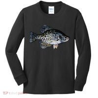 Black Crappie Fish Lucky Crappie Fishing Gift Kids Long Sleeve Shirt thumb 0