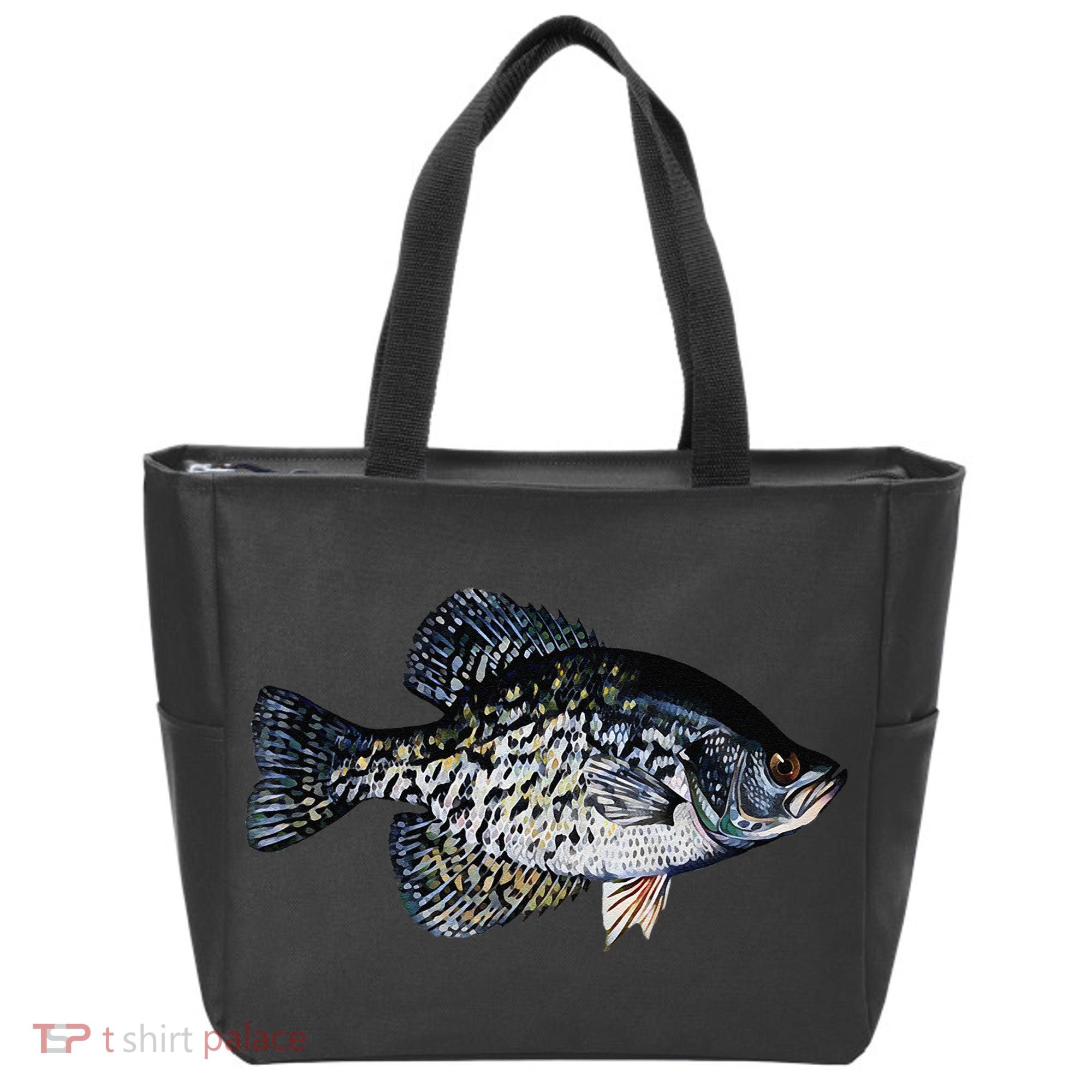 Black Crappie Fish Lucky Crappie Fishing Gift Tote Bag