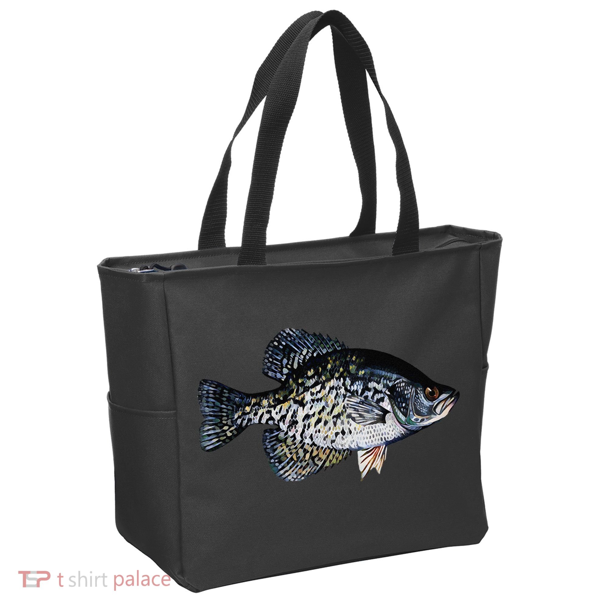 Black Crappie Fish Lucky Crappie Fishing Gift Tote Bag