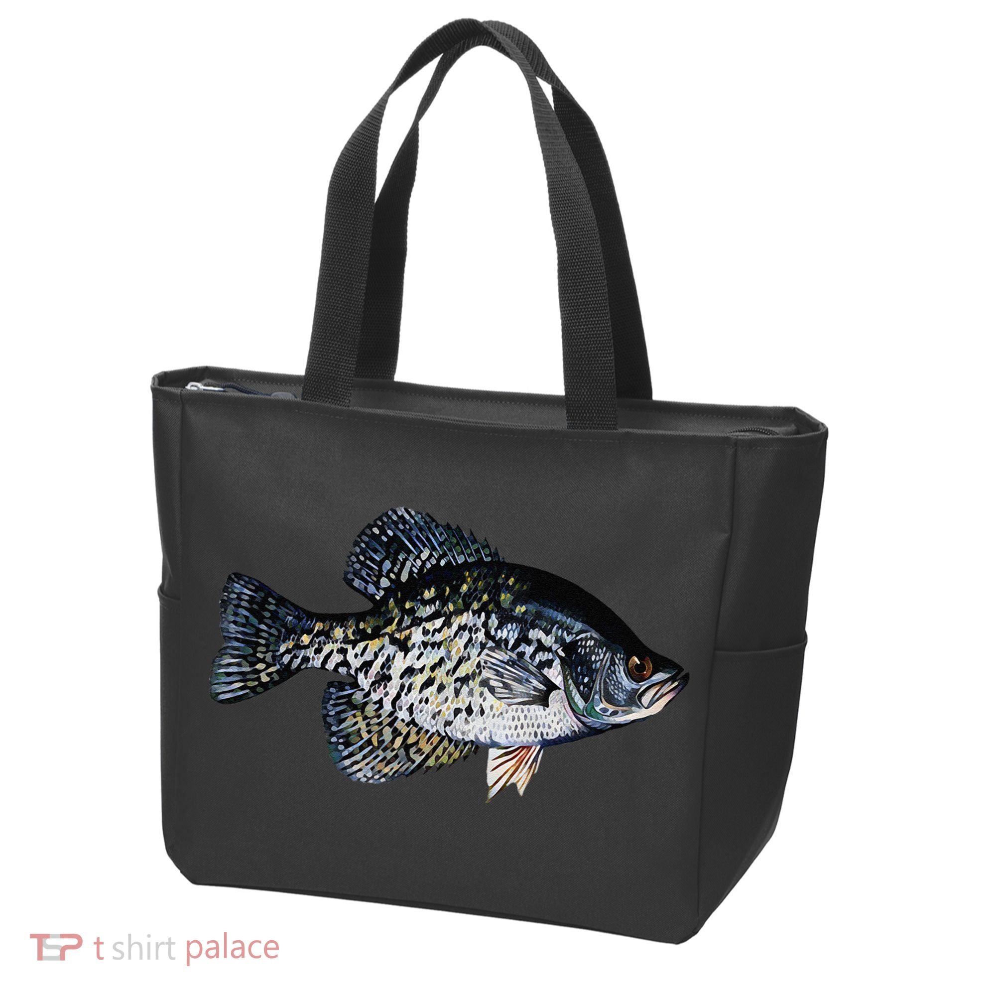 Black Crappie Fish Lucky Crappie Fishing Gift Tote Bag