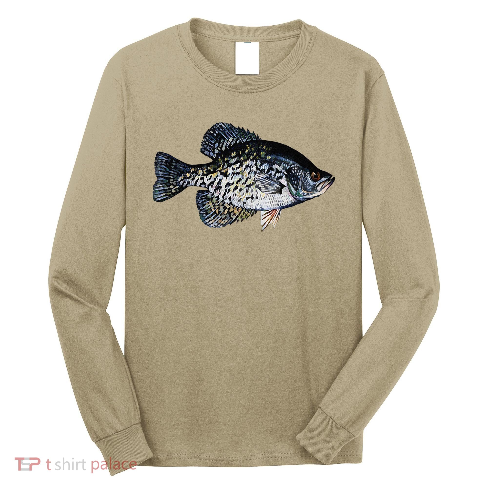 Black Crappie Fish Lucky Crappie Fishing Gift Long Sleeve Shirt