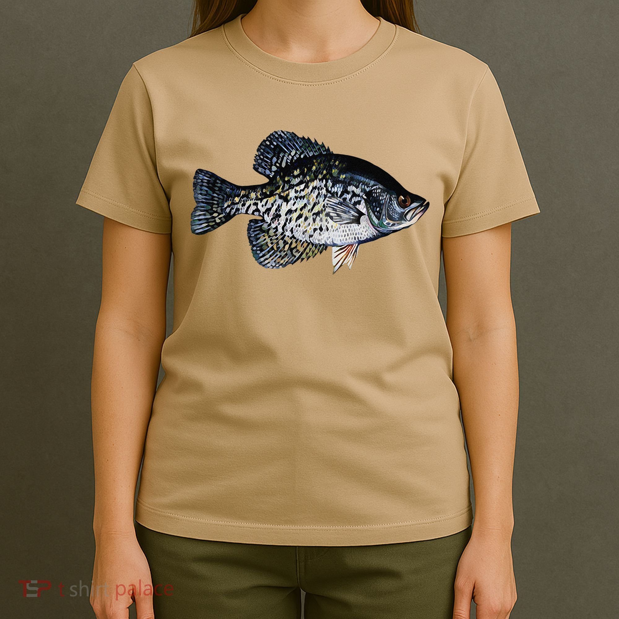 Black Crappie Fish Lucky Crappie Fishing Gift T-Shirt