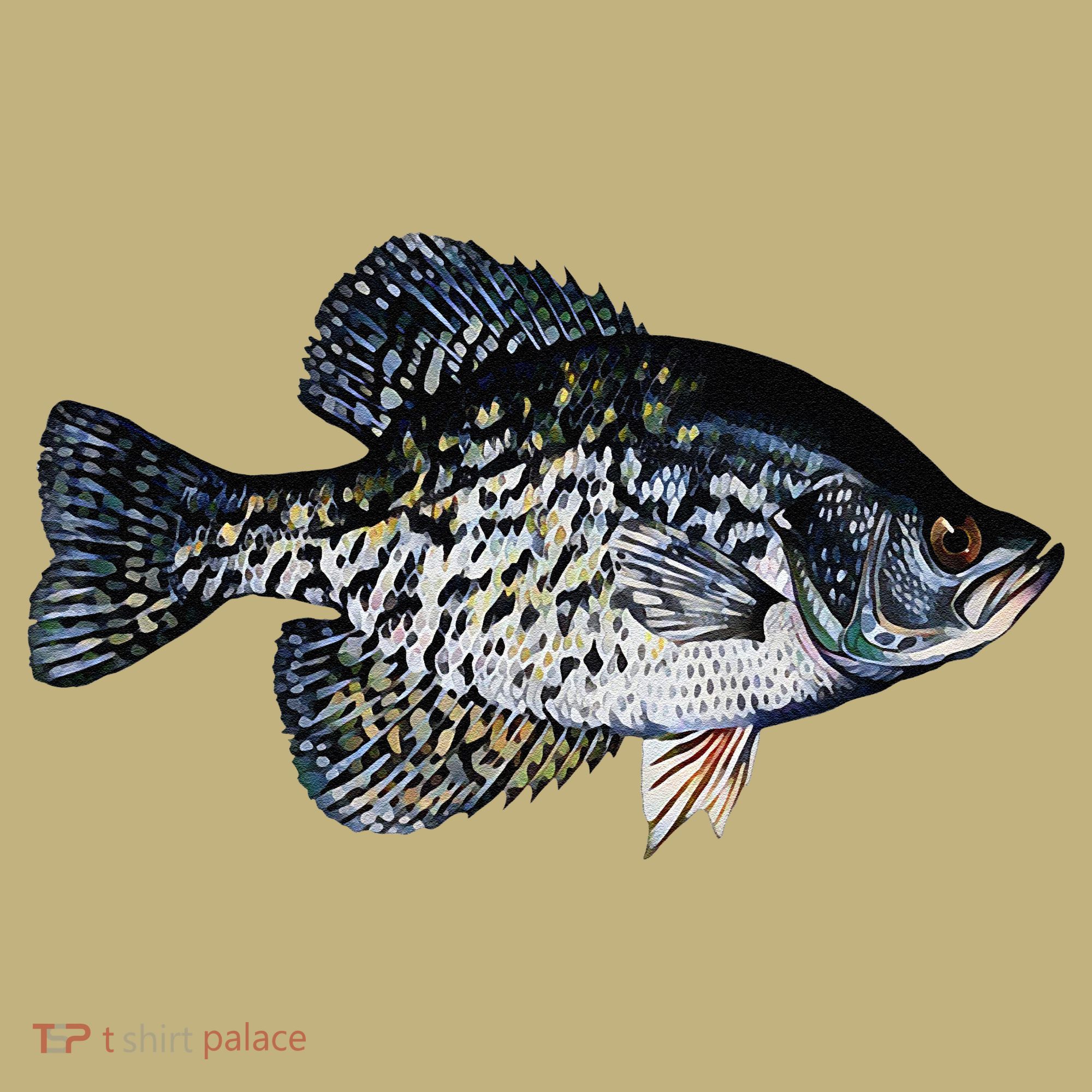Black Crappie Fish Lucky Crappie Fishing Gift T-Shirt