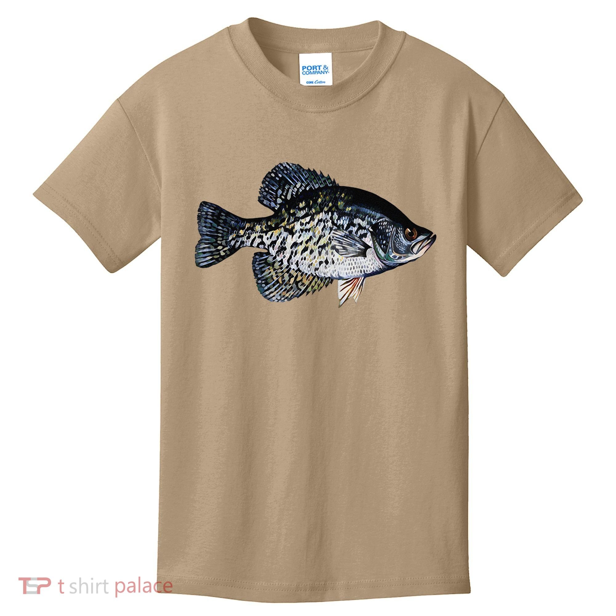 Black Crappie Fish Lucky Crappie Fishing Gift Kids T-Shirt