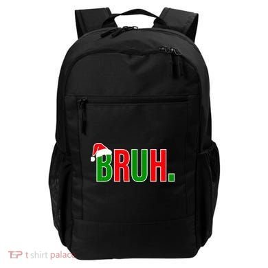 Bruh. Colorful Funny Christmas Backpack