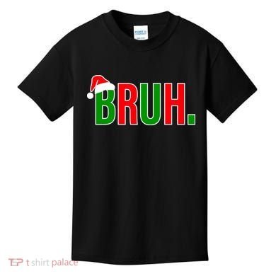 Bruh. Colorful Funny Christmas Kids T-Shirt
