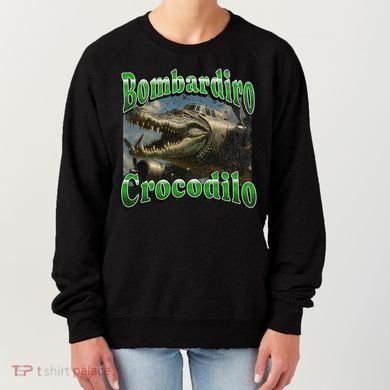 Bombadiro Crocodilo Funny Italian Brainrot Meme Graphic Women's Sweatshirt