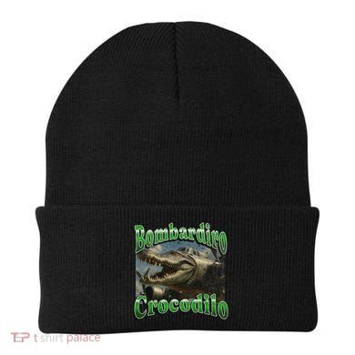 Bombadiro Crocodilo Funny Italian Brainrot Meme Graphic Beanie