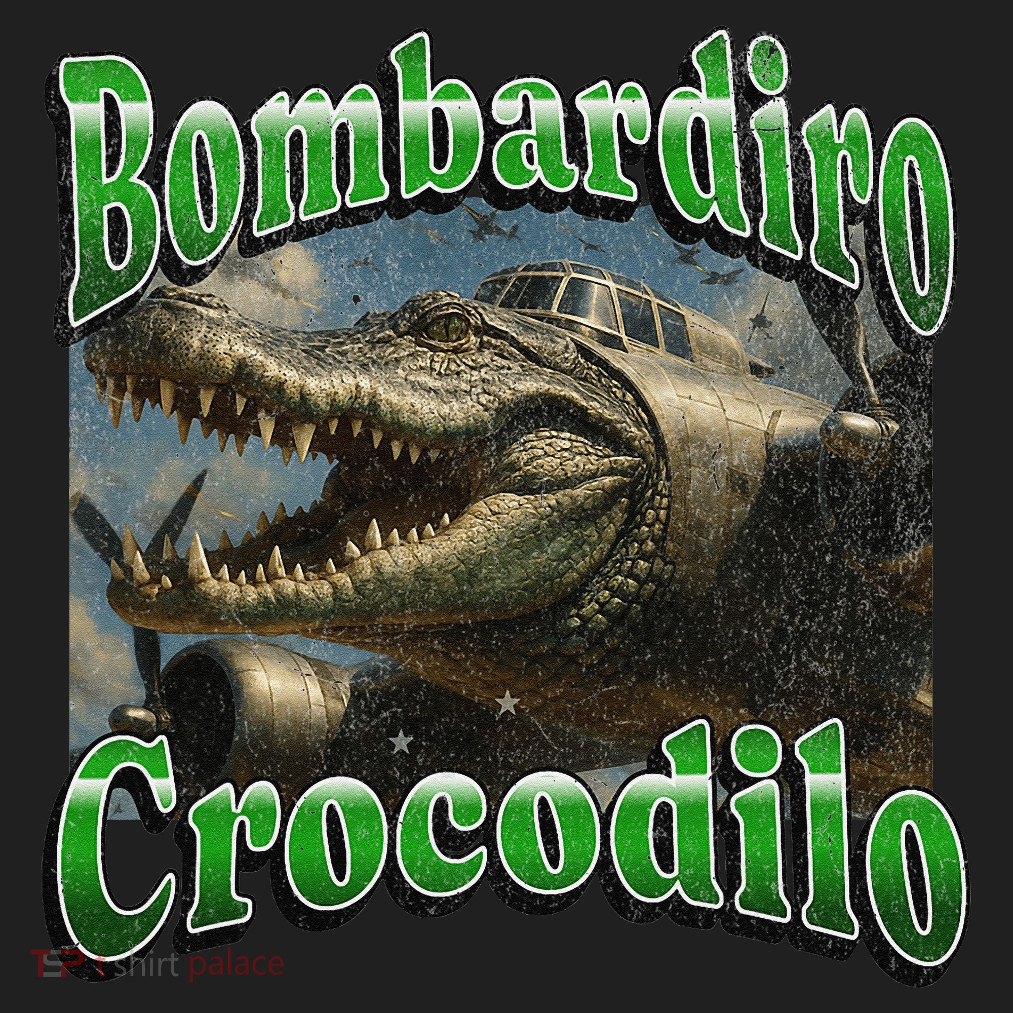 Bombadiro Crocodilo Funny Italian Brainrot Meme Graphic Beanie