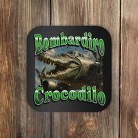 Bombadiro Crocodilo Funny Italian Brainrot Meme Graphic Coaster thumb 0