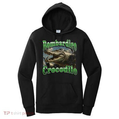 Bombadiro Crocodilo Funny Italian Brainrot Meme Graphic Women's Hoodie