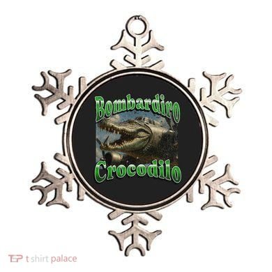 Bombadiro Crocodilo Funny Italian Brainrot Meme Graphic Ornament