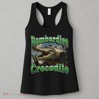 Bombadiro Crocodilo Funny Italian Brainrot Meme Graphic Women's Tank Top thumb 3
