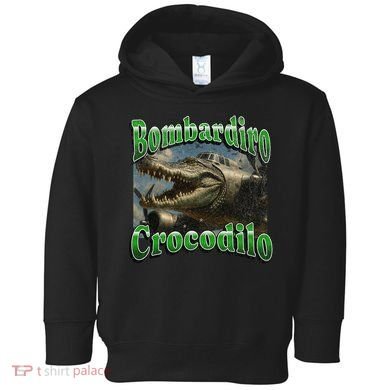 Bombadiro Crocodilo Funny Italian Brainrot Meme Graphic Toddler Hoodie