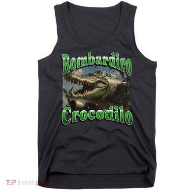 Bombadiro Crocodilo Funny Italian Brainrot Meme Graphic Tank Top