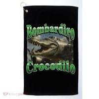 Bombadiro Crocodilo Funny Italian Brainrot Meme Graphic Golf Towel thumb 0