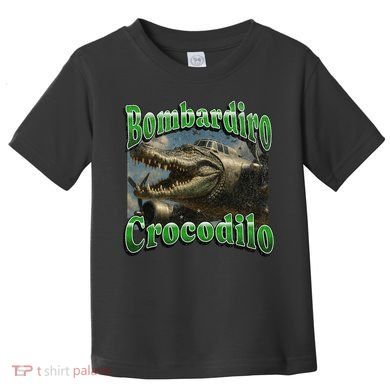 Bombadiro Crocodilo Funny Italian Brainrot Meme Graphic Toddler T-Shirt