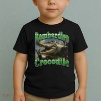 Bombadiro Crocodilo Funny Italian Brainrot Meme Graphic Toddler T-Shirt thumb 2