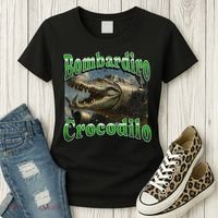 Bombadiro Crocodilo Funny Italian Brainrot Meme Graphic Women's T-Shirt thumb 3