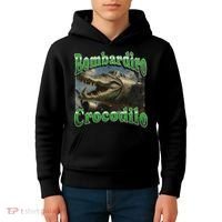 Bombadiro Crocodilo Funny Italian Brainrot Meme Graphic Kids Hoodie thumb 4