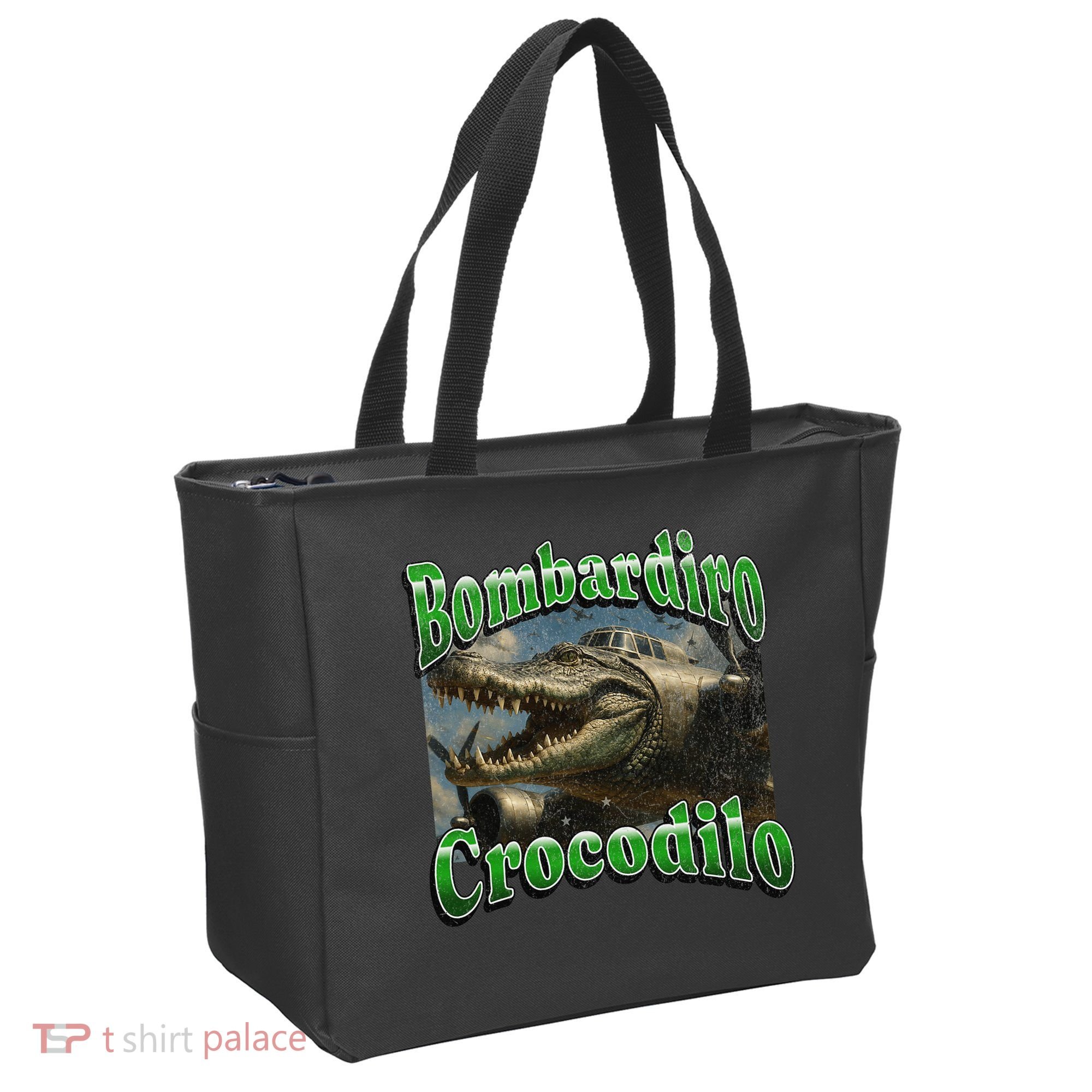 Bombadiro Crocodilo Funny Italian Brainrot Meme Graphic Tote Bag