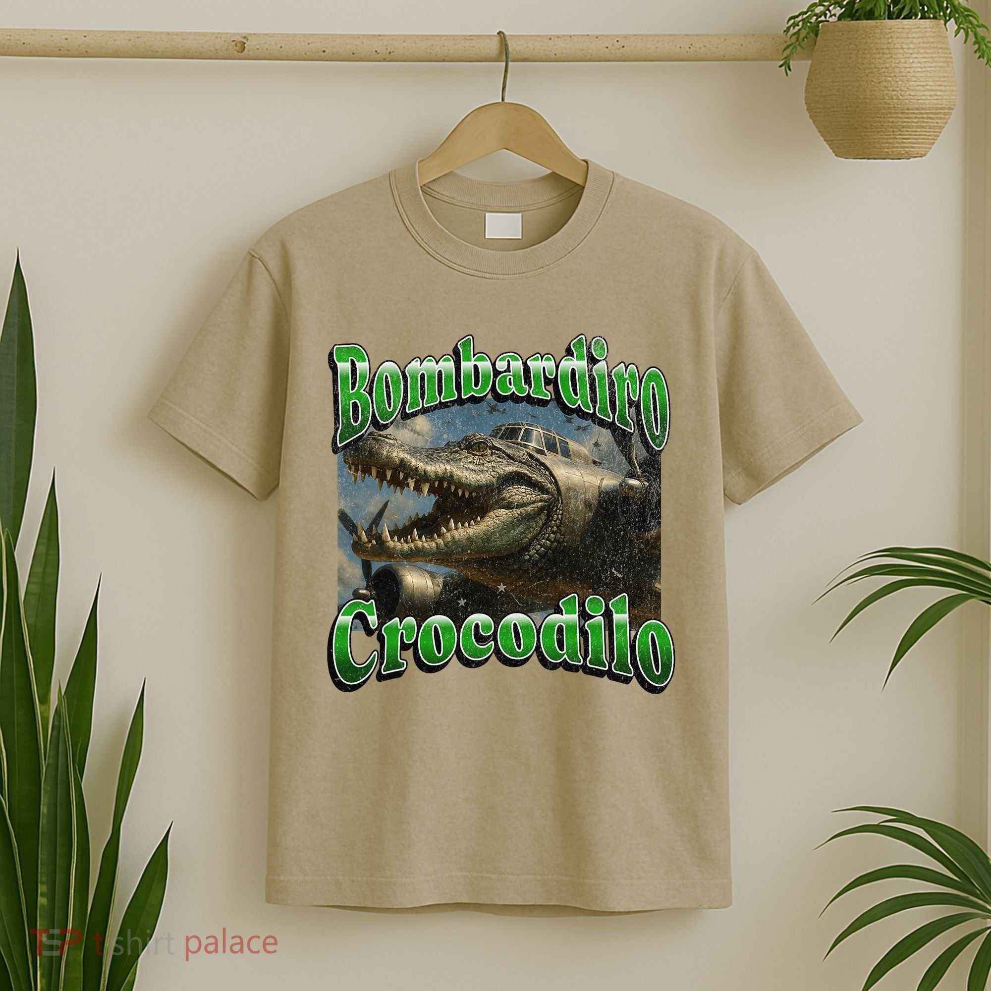 Bombadiro Crocodilo Funny Italian Brainrot Meme Graphic T-Shirt