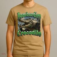 Bombadiro Crocodilo Funny Italian Brainrot Meme Graphic T-Shirt thumb 3