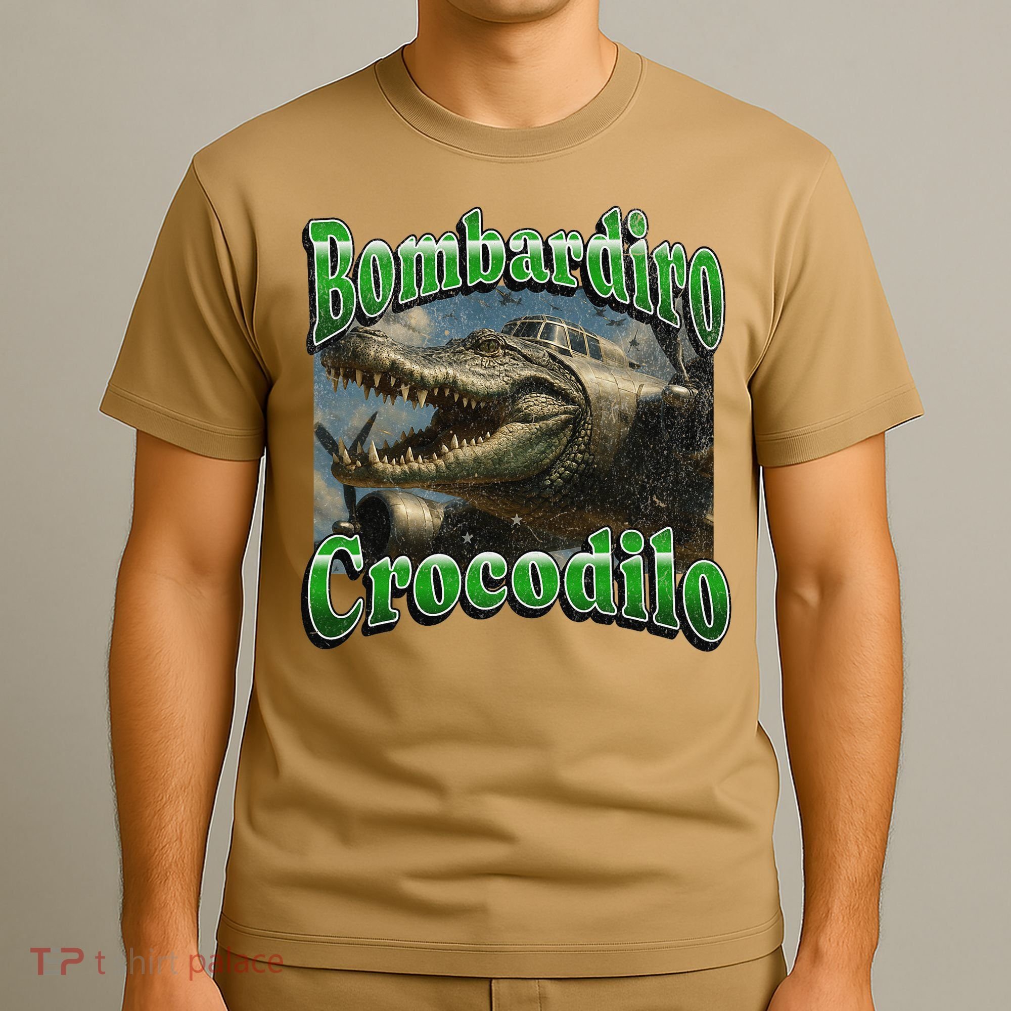 Bombadiro Crocodilo Funny Italian Brainrot Meme Graphic T-Shirt