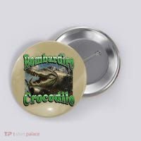Bombadiro Crocodilo Funny Italian Brainrot Meme Graphic Button thumb 0