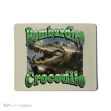 Bombadiro Crocodilo Funny Italian Brainrot Meme Graphic Mousepad