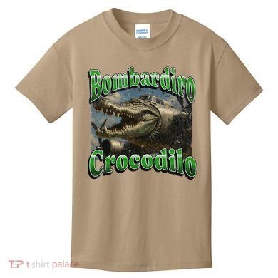 Bombadiro Crocodilo Funny Italian Brainrot Meme Graphic Kids T-Shirt