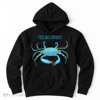 Blue Crab Feeling Crabby Ocean Life Hoodie thumb 0