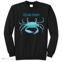 Blue Crab Feeling Crabby Ocean Life Sweatshirt thumb 0