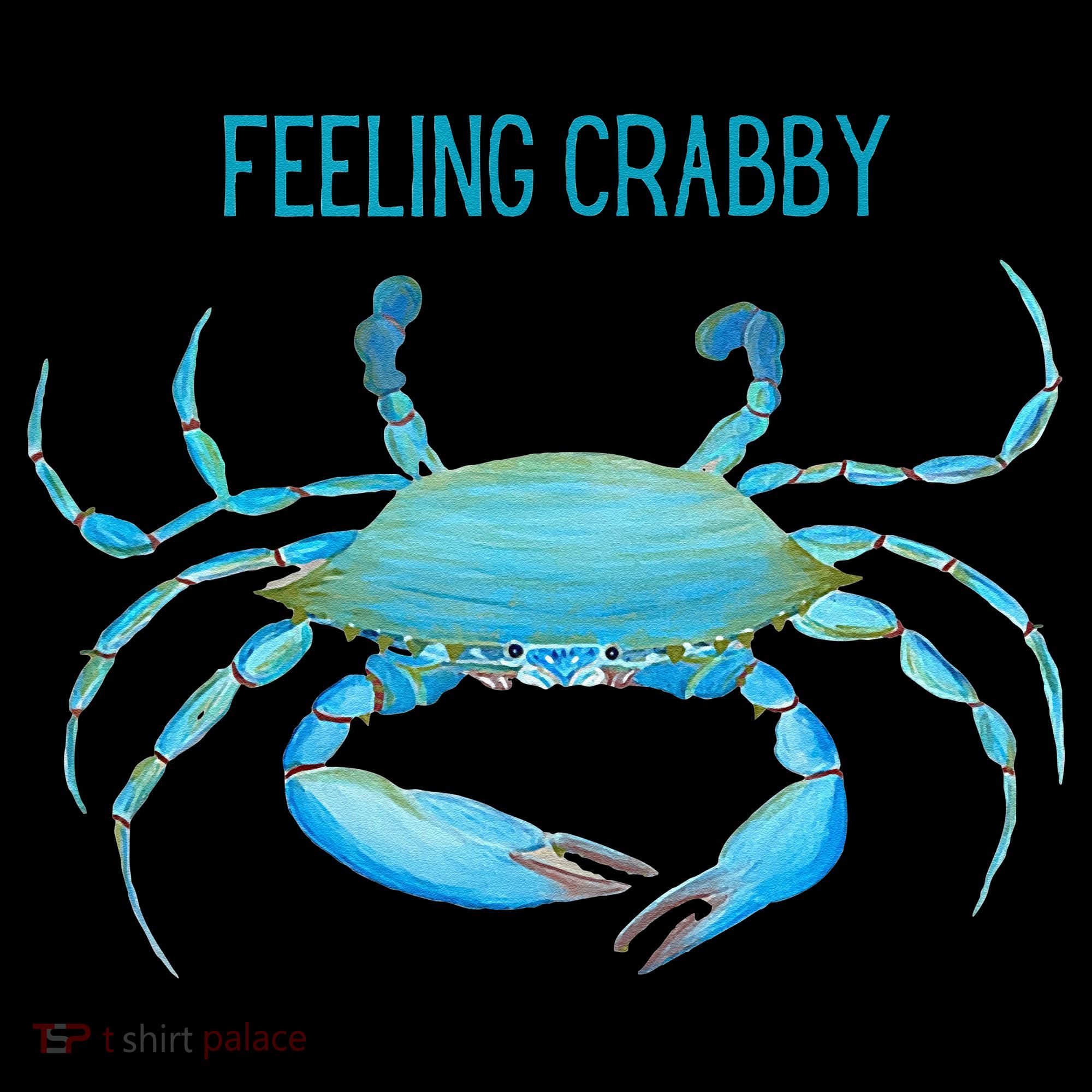 Blue Crab Feeling Crabby Ocean Life Sweatshirt