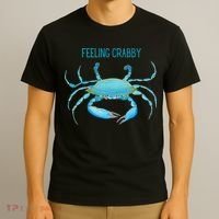Blue Crab Feeling Crabby Ocean Life T-Shirt thumb 3
