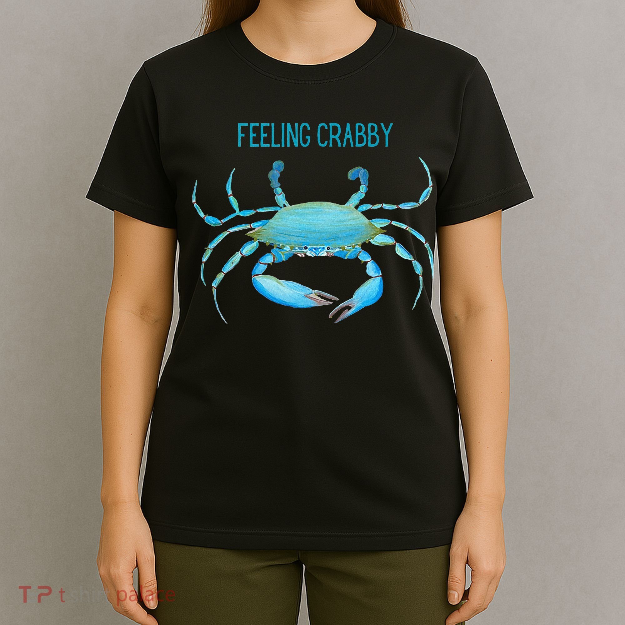 Blue Crab Feeling Crabby Ocean Life T-Shirt