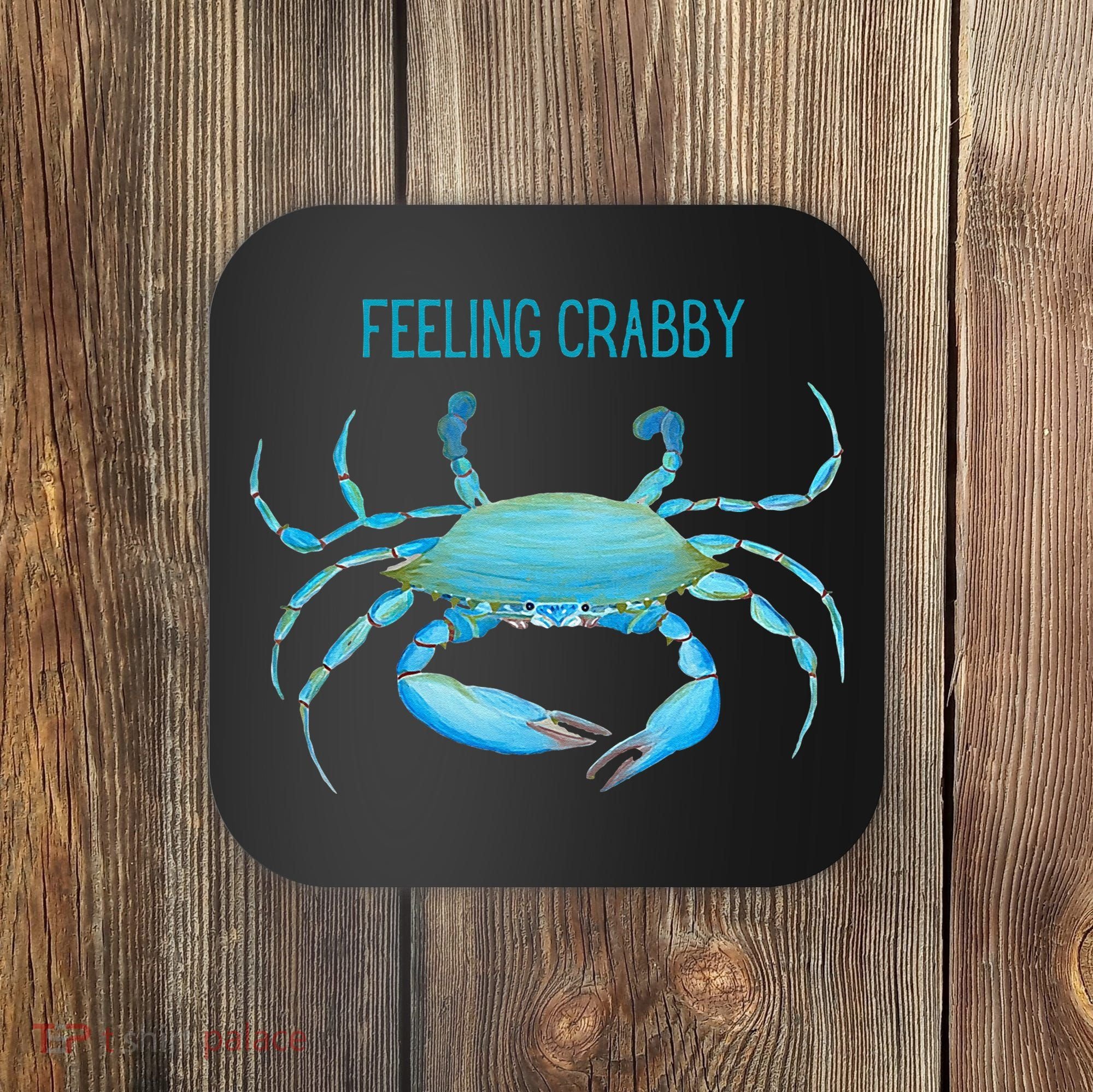Blue Crab Feeling Crabby Ocean Life Coaster
