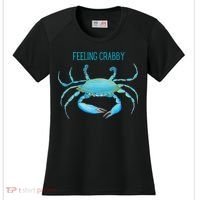 Blue Crab Feeling Crabby Ocean Life Women's Cooling Performance Crew T-Shirt thumb 0