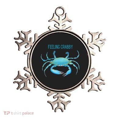 Blue Crab Feeling Crabby Ocean Life Ornament