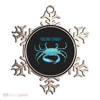 Blue Crab Feeling Crabby Ocean Life Ornament thumb 0