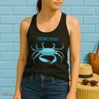 Blue Crab Feeling Crabby Ocean Life Women's Tank Top thumb 2