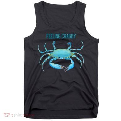 Blue Crab Feeling Crabby Ocean Life Tank Top