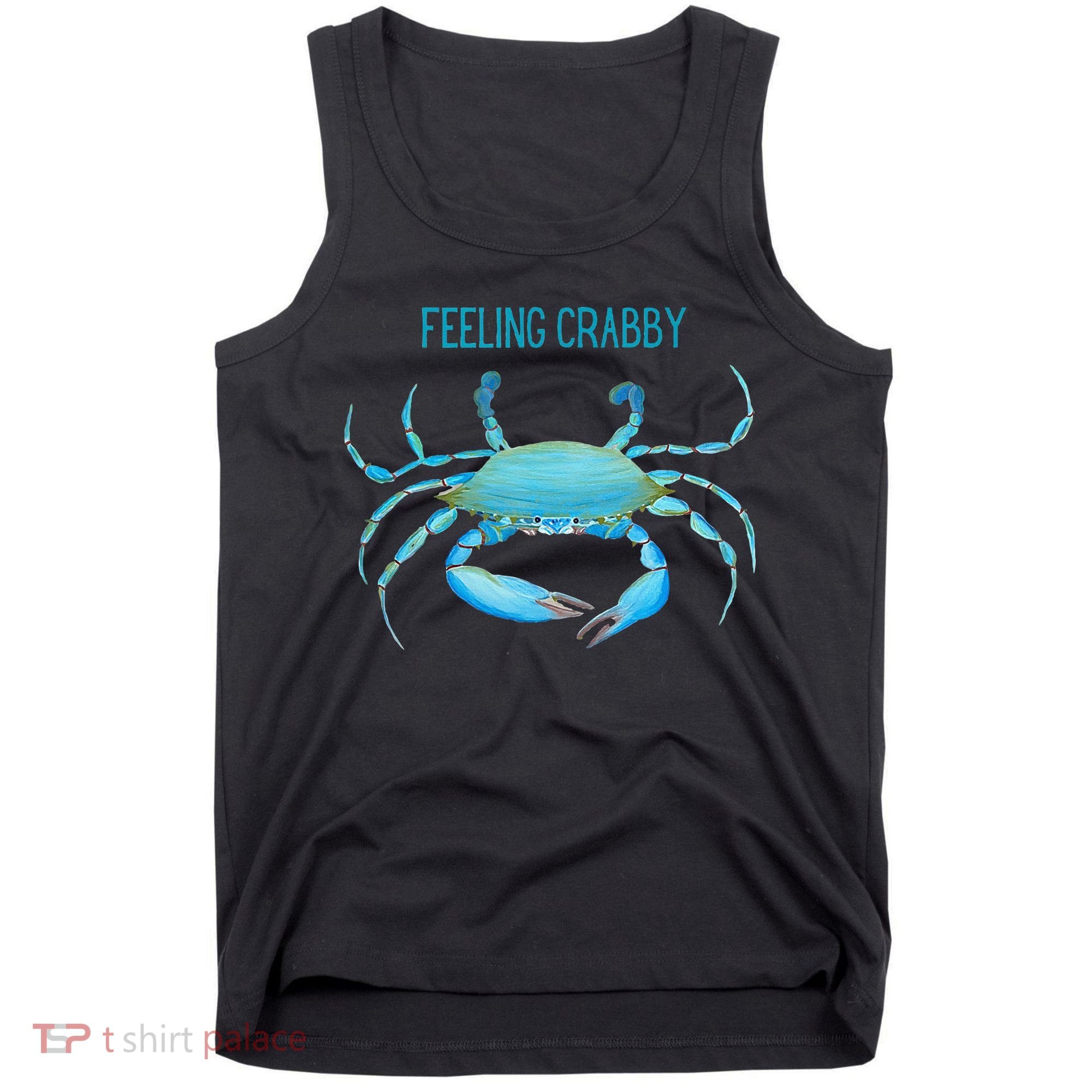Blue Crab Feeling Crabby Ocean Life Tank Top